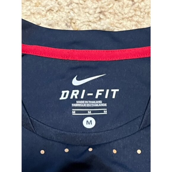 Team USA Men's Nike Dri Fit 2011 Navy Showtime Training Top Jersey Size Medium M - Picture 3 of 4